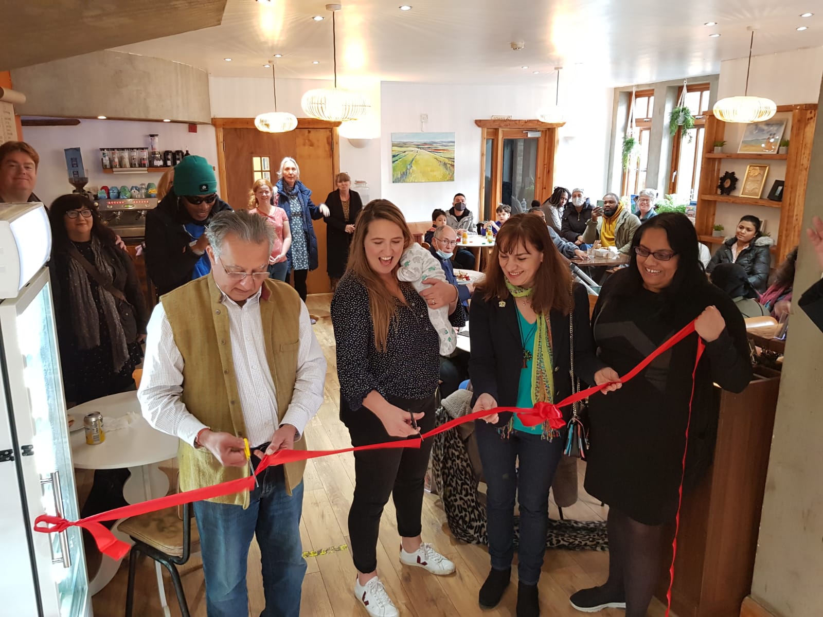 KfT and WoW MUMS sponsored the grand opening of the True Brew Community Café